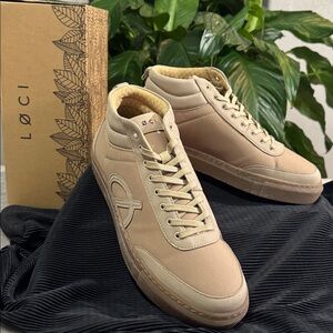 LØCI Premium Sustainable Sand Mid-Top Sneakers Women's EU 42 / US 11.5 Unisex